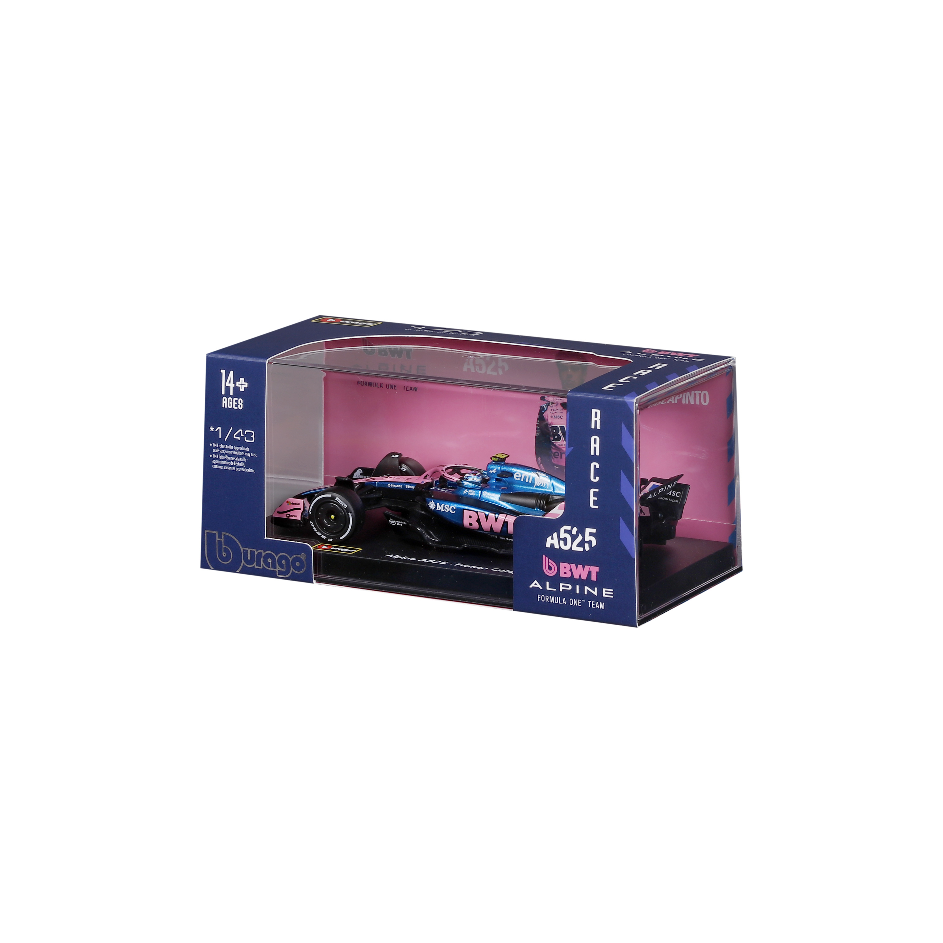 1:43 Alpine A525 (2025) c/ acrilico
