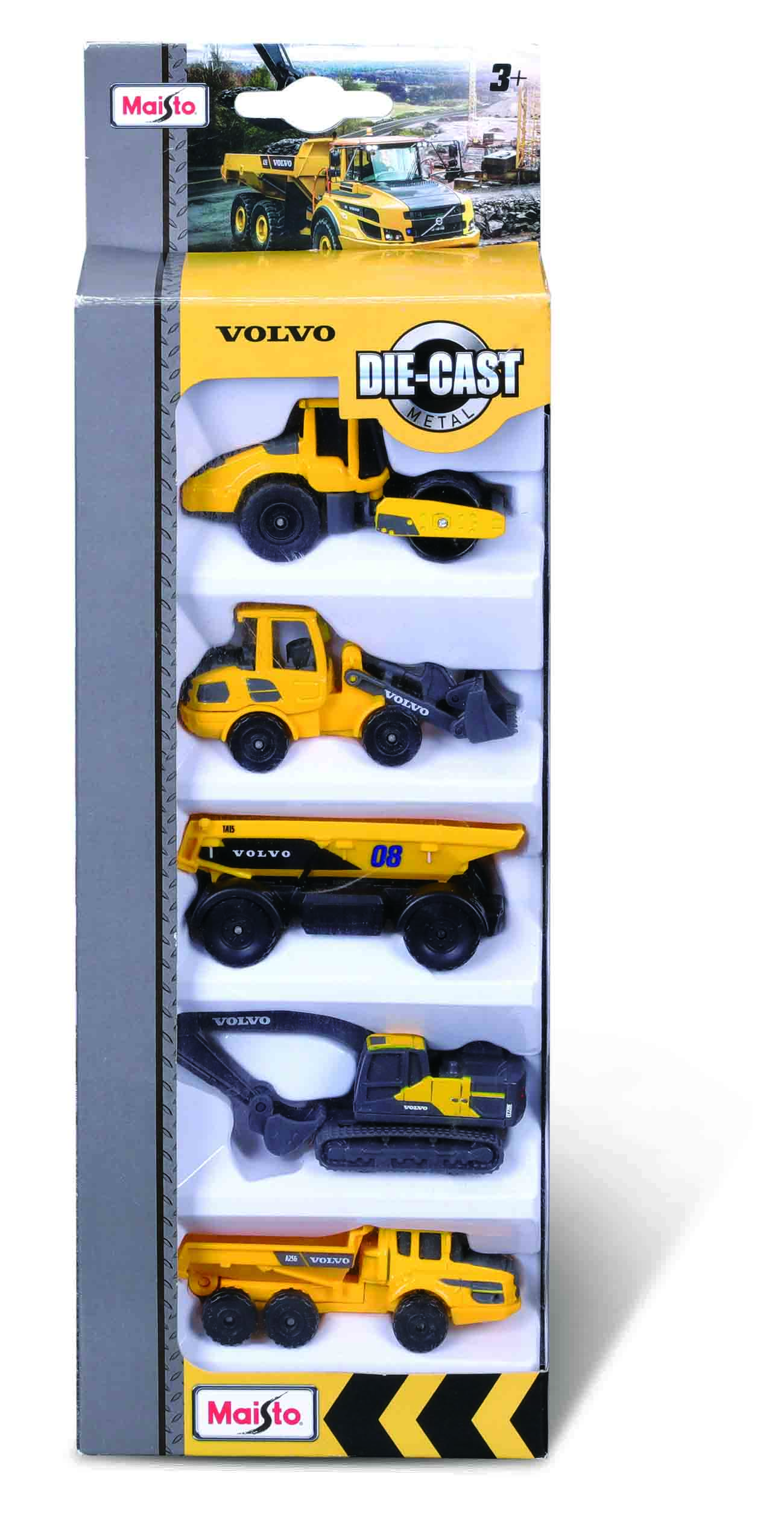 Mini Work Machines Volvo Construction 5 pack
