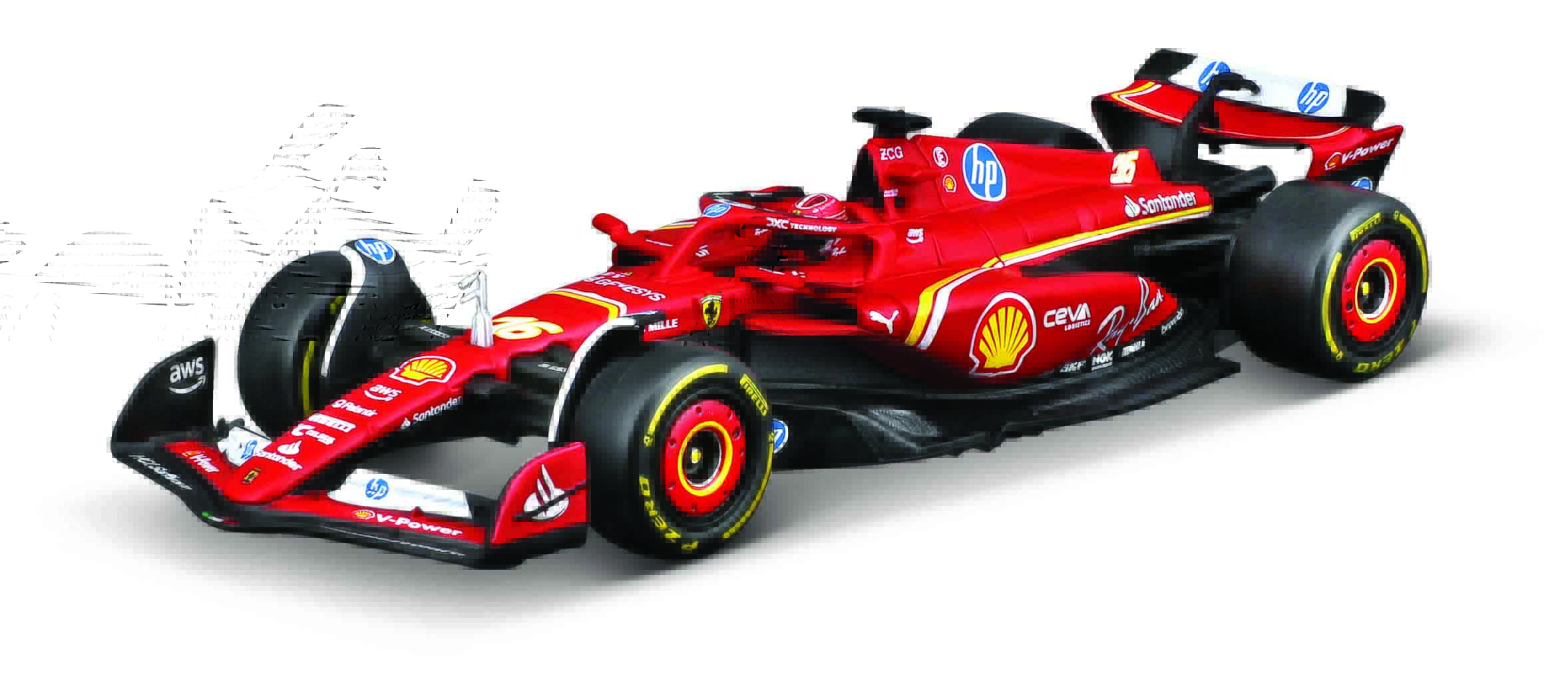 1:43 Ferrari SF-24 (2024) c/ acrilico 