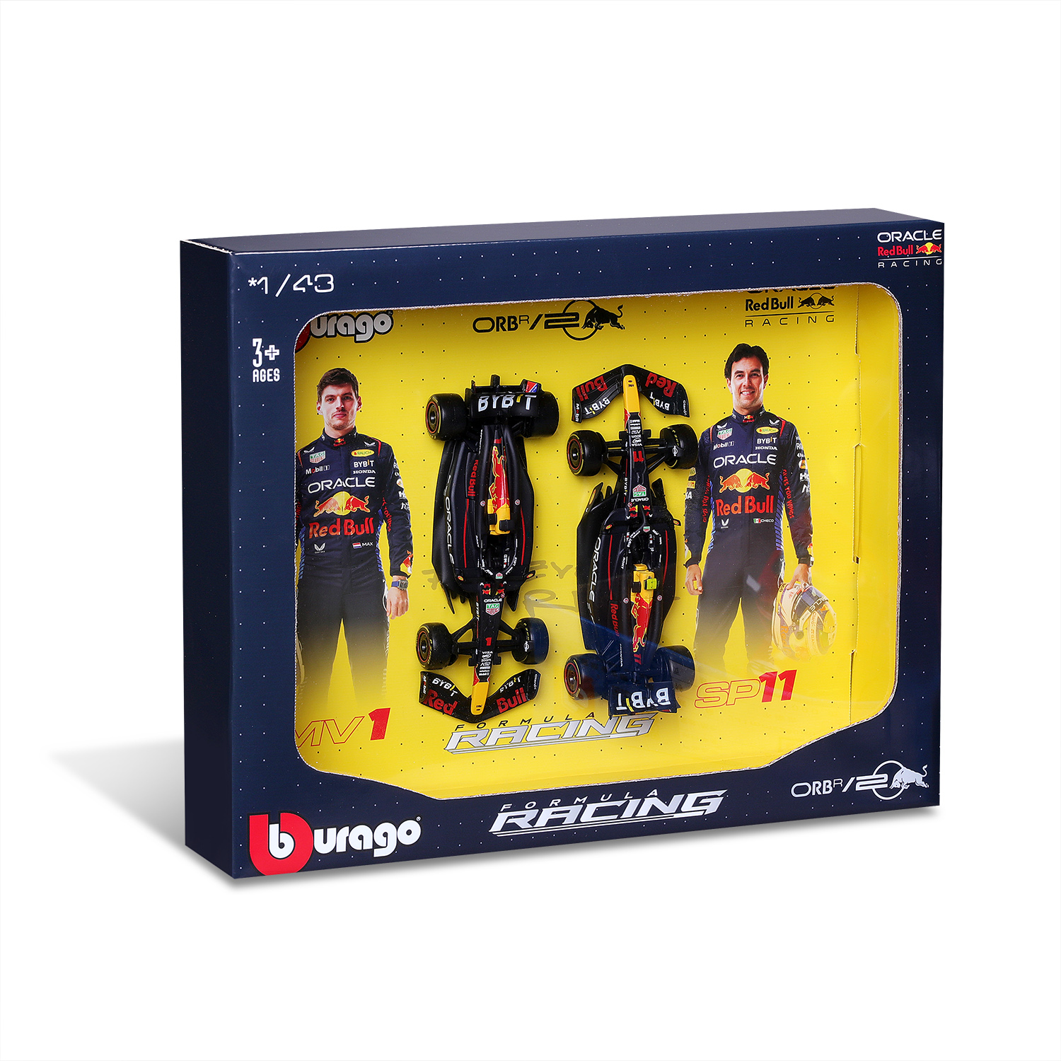 1:43 Red Bull Racing RB20 PACK C/ 2