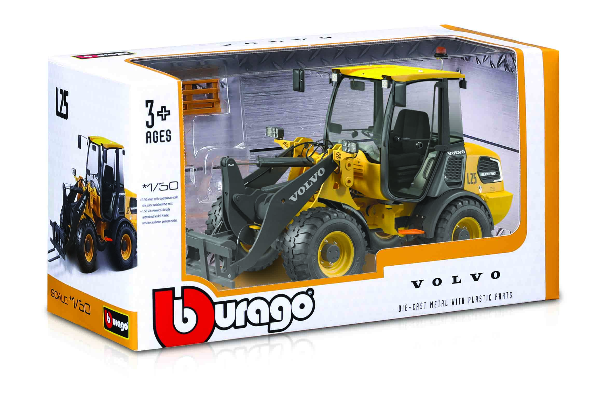 1:50 Volvo L25 Eletric w/ forklift