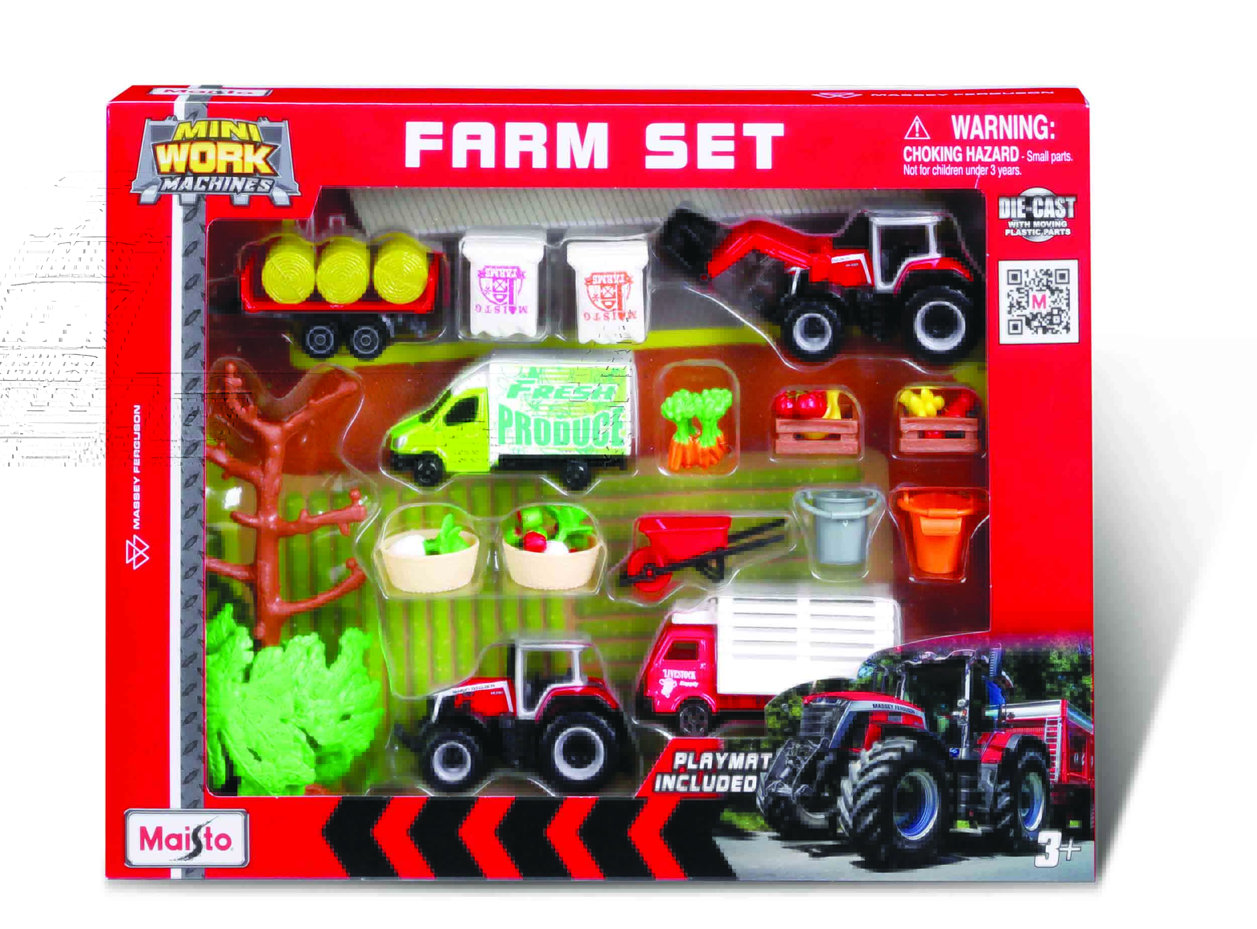 Mini Work Machines Super Farm Play Set