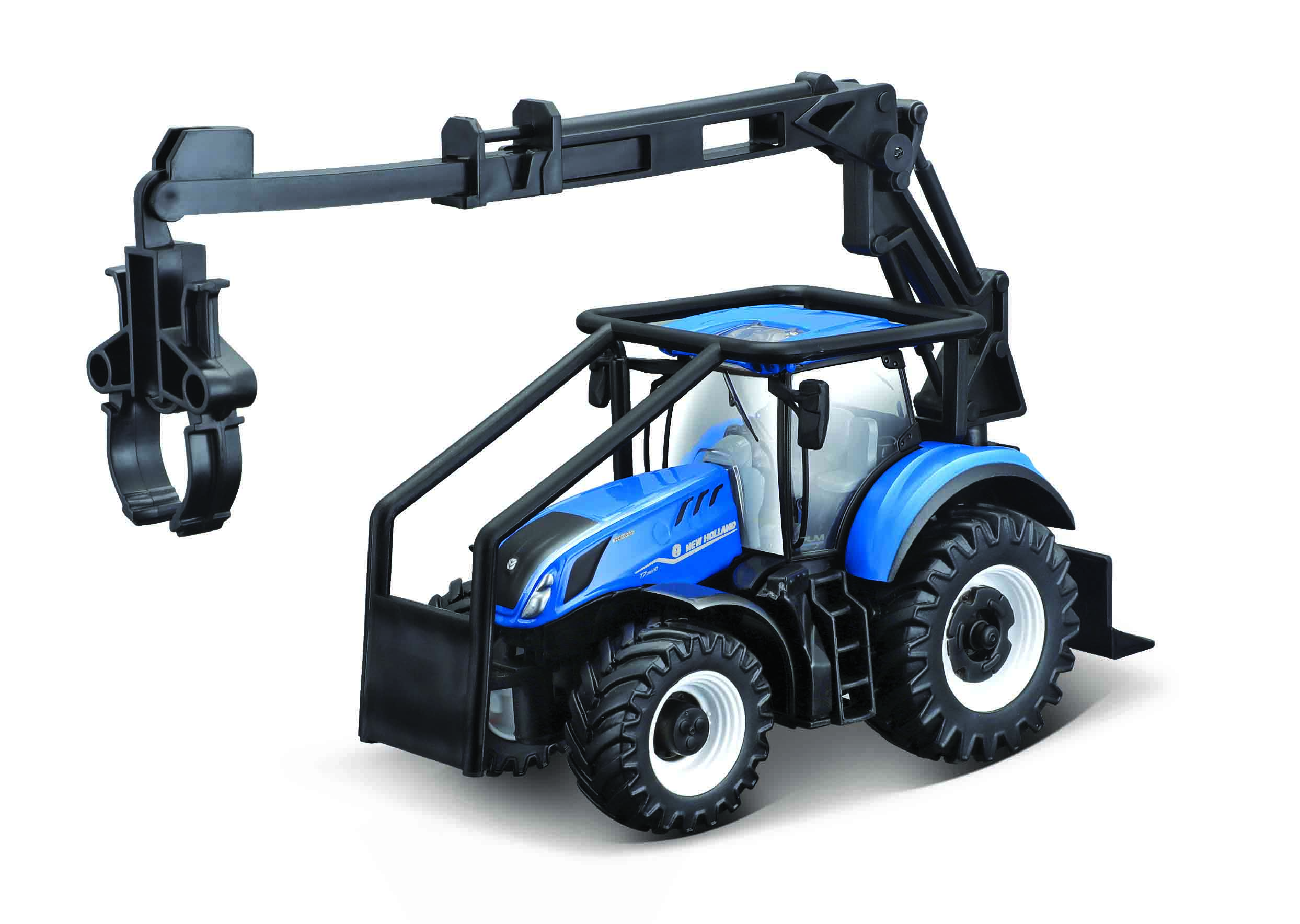 10CM Trator New Holland C/ 3 peças madeira e guincho